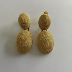 ゴールド メタル ダングル イヤリング