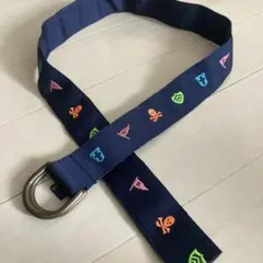 POLO RALPH LAUREN ネイビー刺繍ベルト