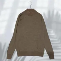 無印良品 MUJI 長袖ニット モックネック シンプル男女兼用 無地 E5406