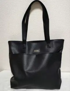BEAMS ブラック トートバッグ