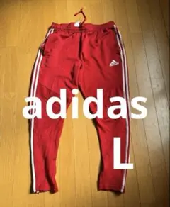 【希少】adidas 赤　サイドラインパンツ　L ジャージ　パンツ　00s
