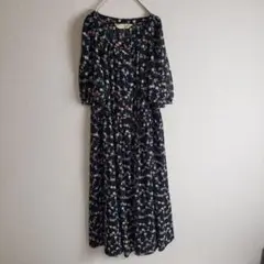 A89 お洒落 ふるじょ 古着女子 シャツ ワンピース 花柄
