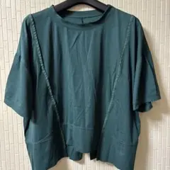 後ろ裾ファスナー付きカットソー (新品未使用品)
