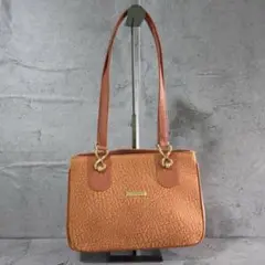 【トートバッグ】 総柄 茶色 レザー 内ポケット レディース 肩掛けバック