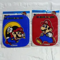 スーパーマリオ　膝当てワッペン２枚入✕２個組