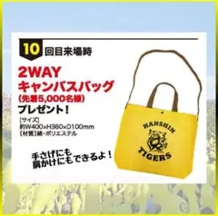 【新品】阪神タイガース2WAYキャンバスバッグ