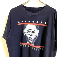 SLEEP is 4 SUCKERS Tシャツ デカロゴ　ブラック　古着