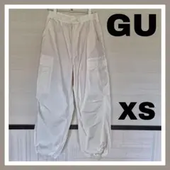 GU スーパーワイドカーゴパンツ XS 白