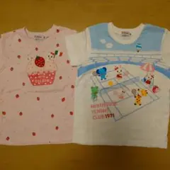 ミキハウス　Tシャツ　テニス　100　白