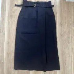 ユナイテッドアローズ リネンライク ベルト タイトスカート
