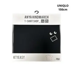 新品！ユニクロ アニヤハインドマーチKT1EASYクルーネックT 150cm 黒
