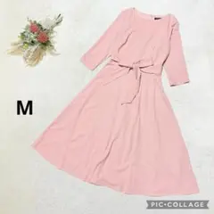 DRESSTELLS 【M】 ロングワンピース ジャージー生地 ビッグリボン