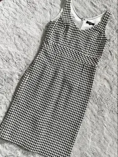 BURBERRY 千鳥柄ワンピース ハウンドトゥース 裏地シルバー