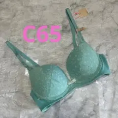 キズあり　アモスタイル　シックデイジープリント夢みるブラ　ノンワイヤーC65