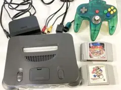 ★【動作未確認】Nintendo64 本体+コントローラー1つ+ゲーム2本セット