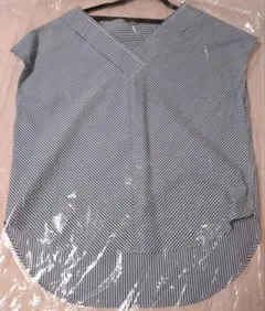 GALLARDAGALANTE ストライプ Vネック シャツ サイズF