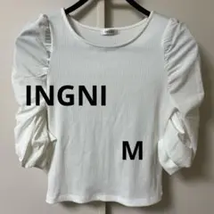 INGNI ホワイト パフスリーブ トップス