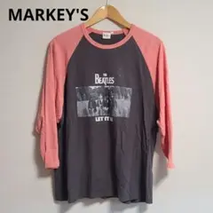 マーキーズ 【The Beatles】ラグランロンT ビートルズ プリント 大人