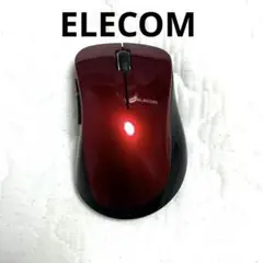ELECOM ワイヤレスマウス レッド USBレシーバー付き M-ED01DB
