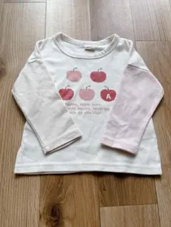 リンゴプリント長袖Tシャツ 80cm イオン