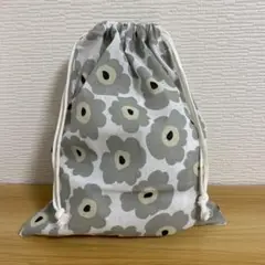 【匿名配送】手ぬぐい巾着袋・北欧風プリティフラワー