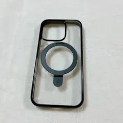iPhone 15 Pro ケース リング マグネットMagSafe ブラック