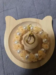 フラワーリース オレンジとホワイト