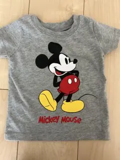 ミッキーマウス Tシャツ グレー