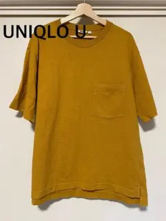 UNIQLO U ユニクロユー　マスタード オーバーサイズ　Tシャツ　XL
