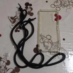 クリアTPUケースと黒ストラップセット