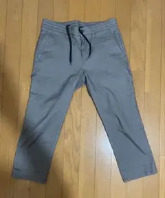 MEN'S MELROSE パンツ アンクル丈 薄手 無地 グレー ボトムス