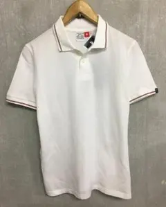 ループウィラー 鹿の子 ベーシック ポロシャツ 白 サイズS