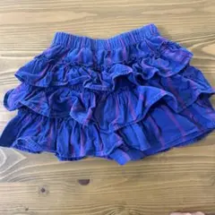 マーキーズ　フリル付き　ストライプ柄　スカート風パンツ　100cm