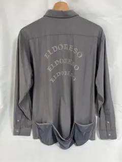 ELDORESO（エルドレッソ）グレー 長袖シャツ Lサイズ