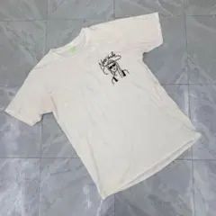 New Yoghurt Tシャツ イラスト入り 半袖 クルーネック ホワイト L