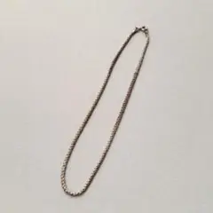 VINTAGE SILVER 925 ロープチェーンネックレス シルバー