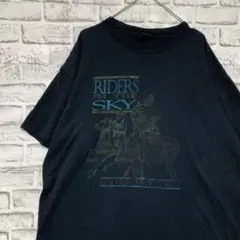USA製90sヴィンテージTシャツ！シングルステッチ　ブラック半袖古着XL14