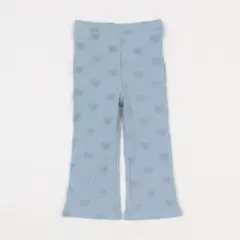 プティマイン ハート柄 パンツ 90cm 水色