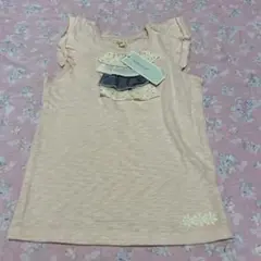新品未使用　Biquette フリル半袖Tシャツ　120センチ
