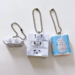ネピア　鼻セレブ　ミニチュアチャーム　バンダイ　3種セット