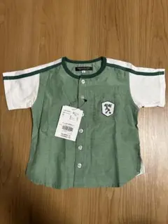 グリーン ポケット付きシャツ 95cm 新品タグ付き！