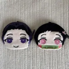 鬼滅の刃 ポーチ フェイス ダイカット 胡蝶しのぶ　竈門禰豆子　ねずこ　しのぶ