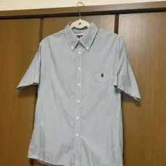 A BATHING APE 半袖シャツ Mサイズ ストライプ