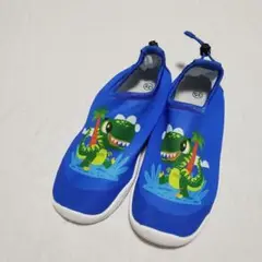 速達✨キッズ用マリンシューズ 海やプールに 青 22-23.5㎝ ドラゴン 靴