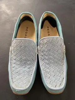 REGAL 水色 スエード スリッポン
