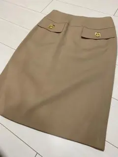 美品 セリーヌ タイトスカート ウール 38