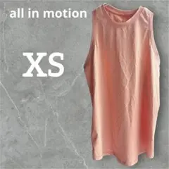 美品【XS】all in motion ノースリーブTシャツ XS オレンジ