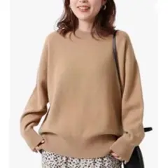 新品·未使用 Spick&Span カシミヤウールクループルオーバー ニット