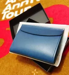 m+ エムピウ フェルマ マチ ブルー 名刺入れ カードケース