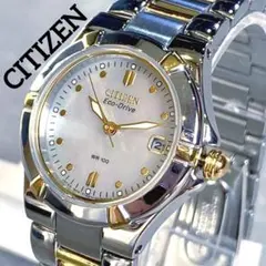 新品 定価4.3万円★CITIZENエコドライブ/レディース腕時計マザーオパール